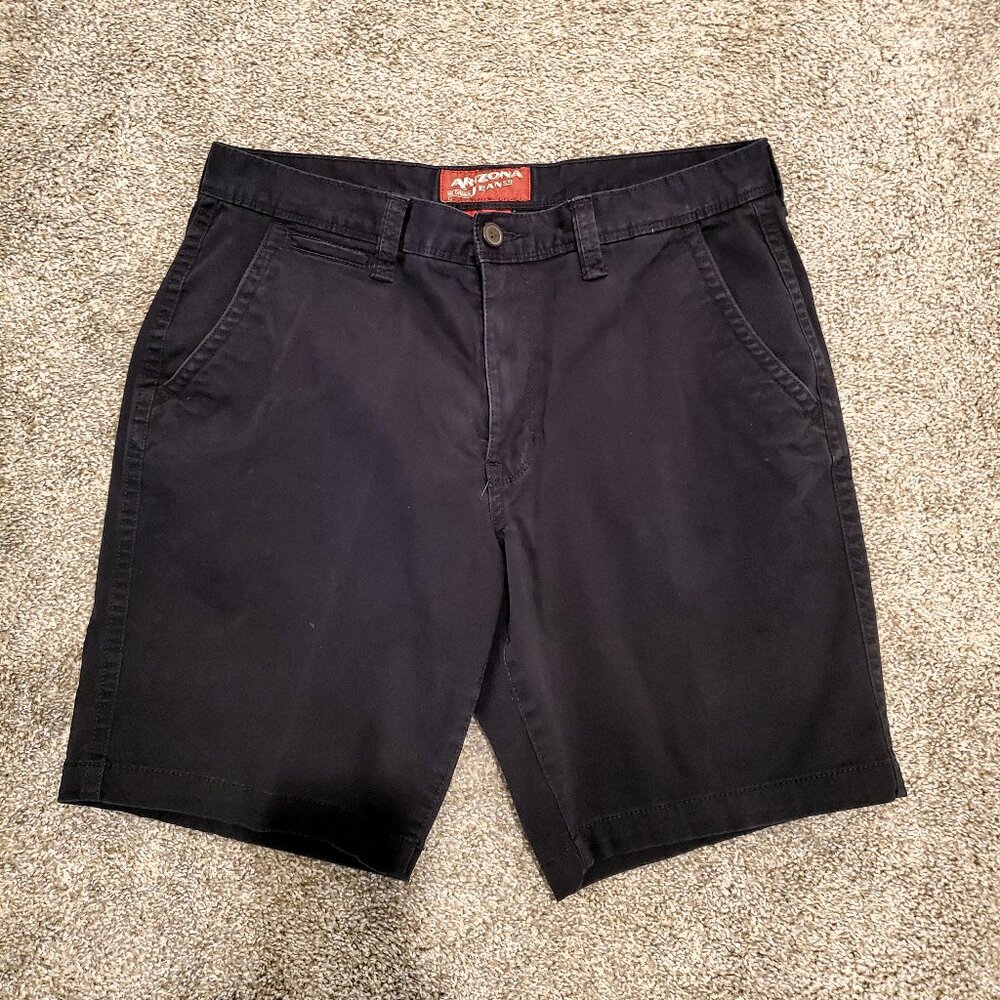 Dress/Casual Shorts, Arizona Jean Company, Black, Men's Size 34